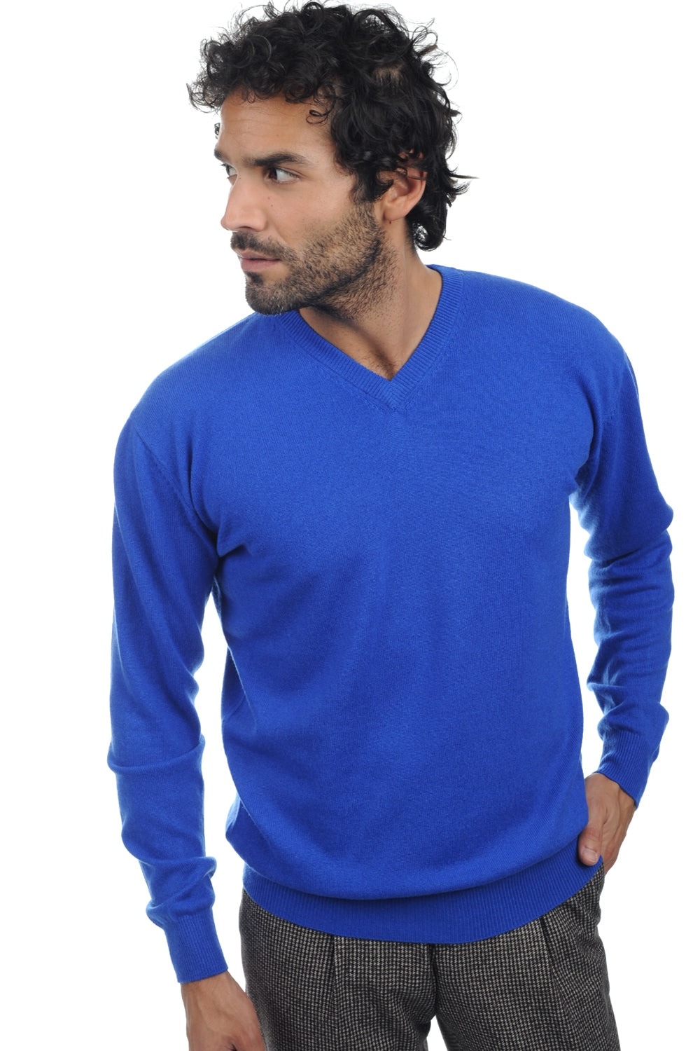 Maddox en cachemire homme - bleu lapis - Mahogany