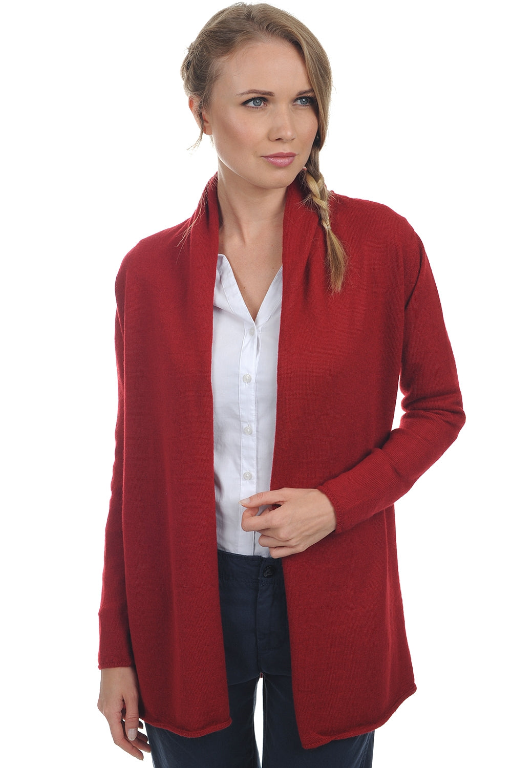 Pucci-Alpaga en baby alpaga femme - rouge - Mahogany