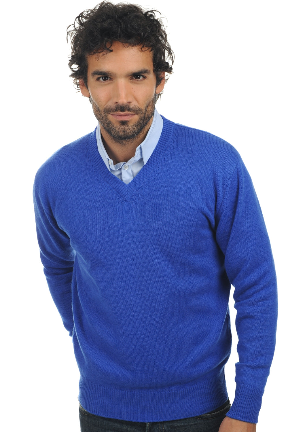 Hippolyte 4F en cachemire homme - bleu lapis - Mahogany