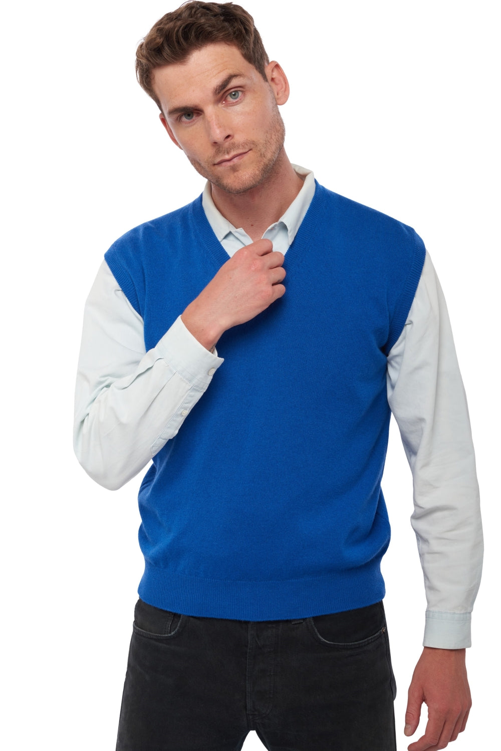 Balthazar en cachemire homme - bleu lapis - Mahogany