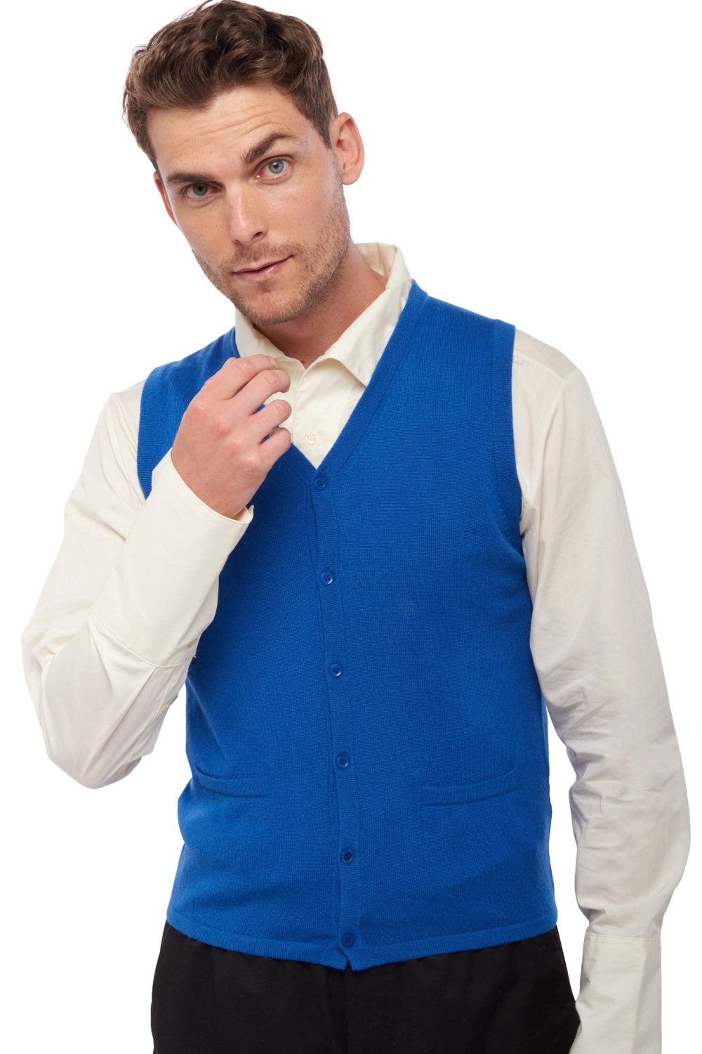 Basile en cachemire homme - bleu lapis - Mahogany