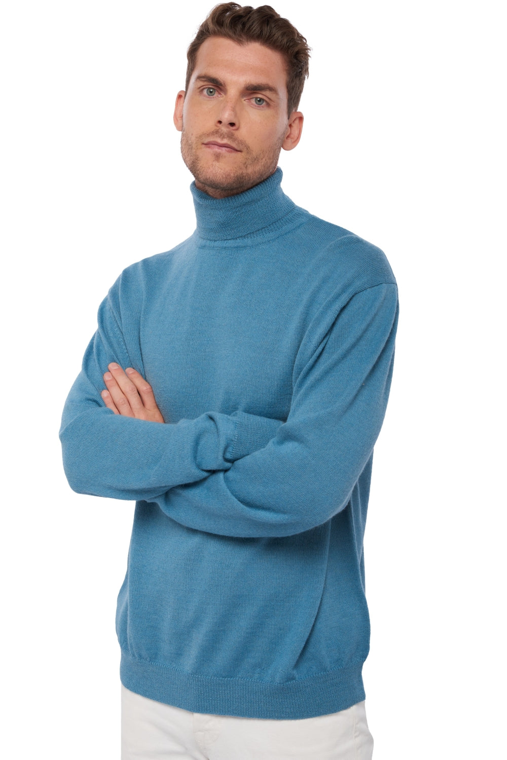 Edgar-Alpaga en baby alpaga homme - bleu baltique - Mahogany