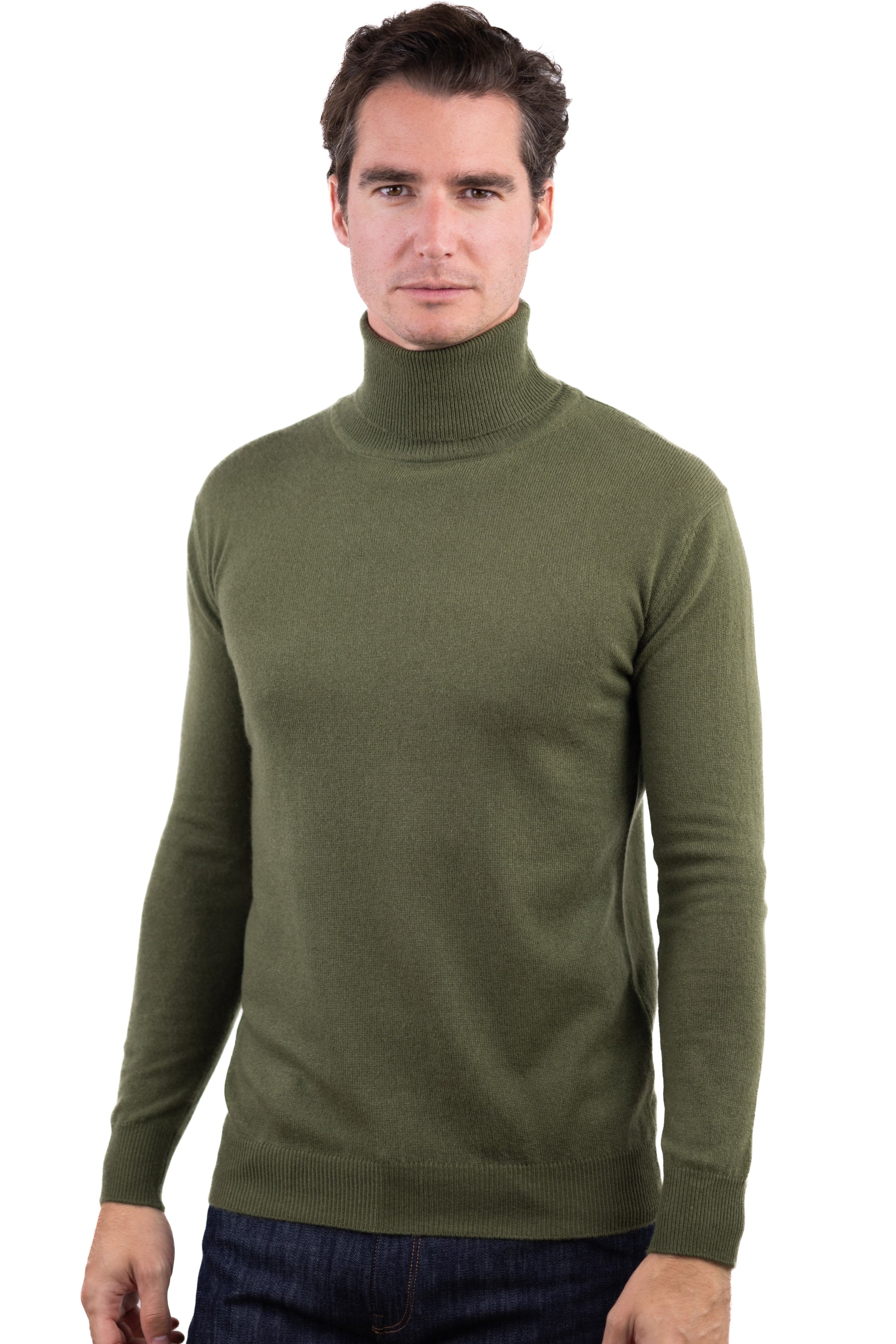 Preston en cachemire homme - kaki - Mahogany