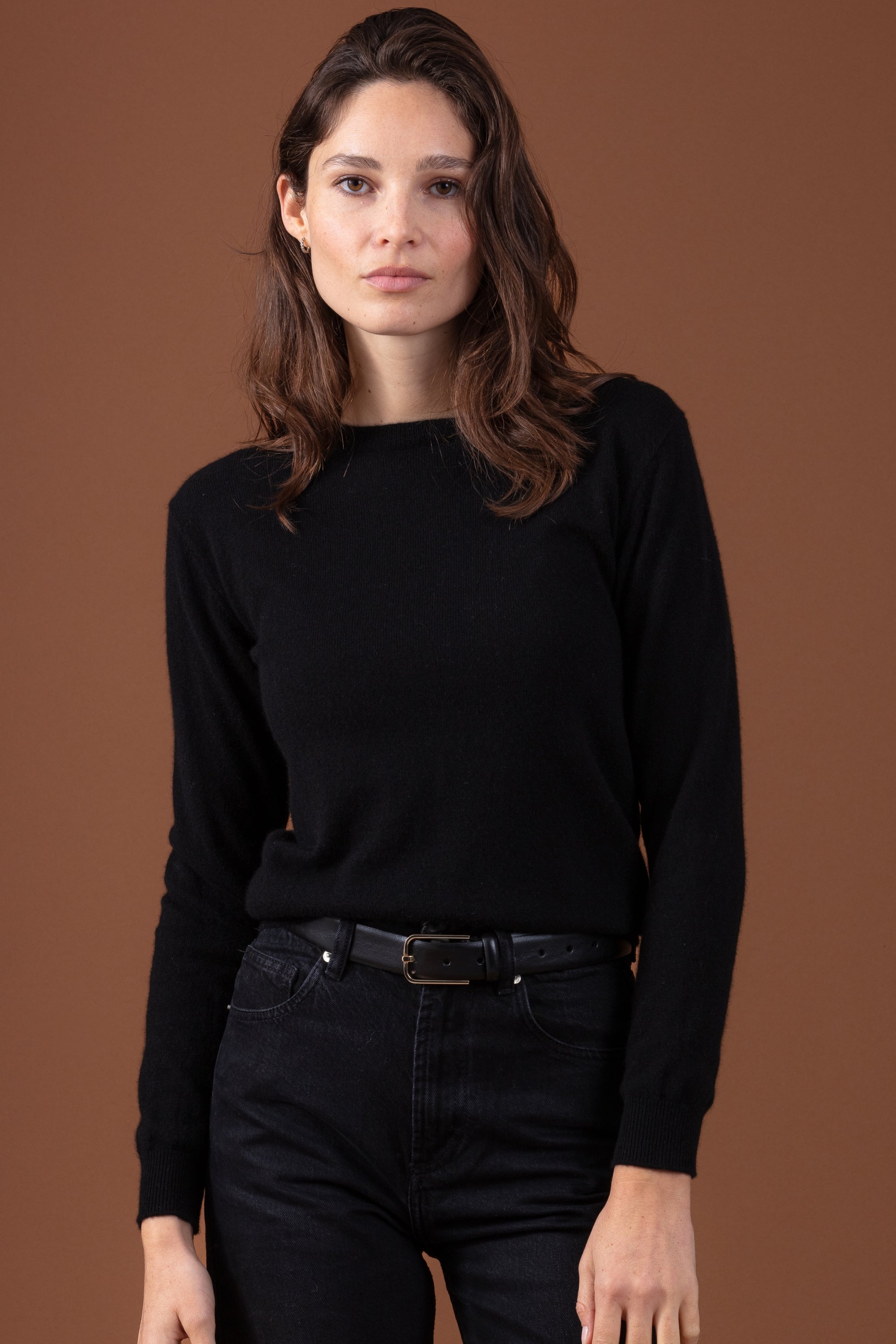Thalia en cachemire femme - noir - Mahogany