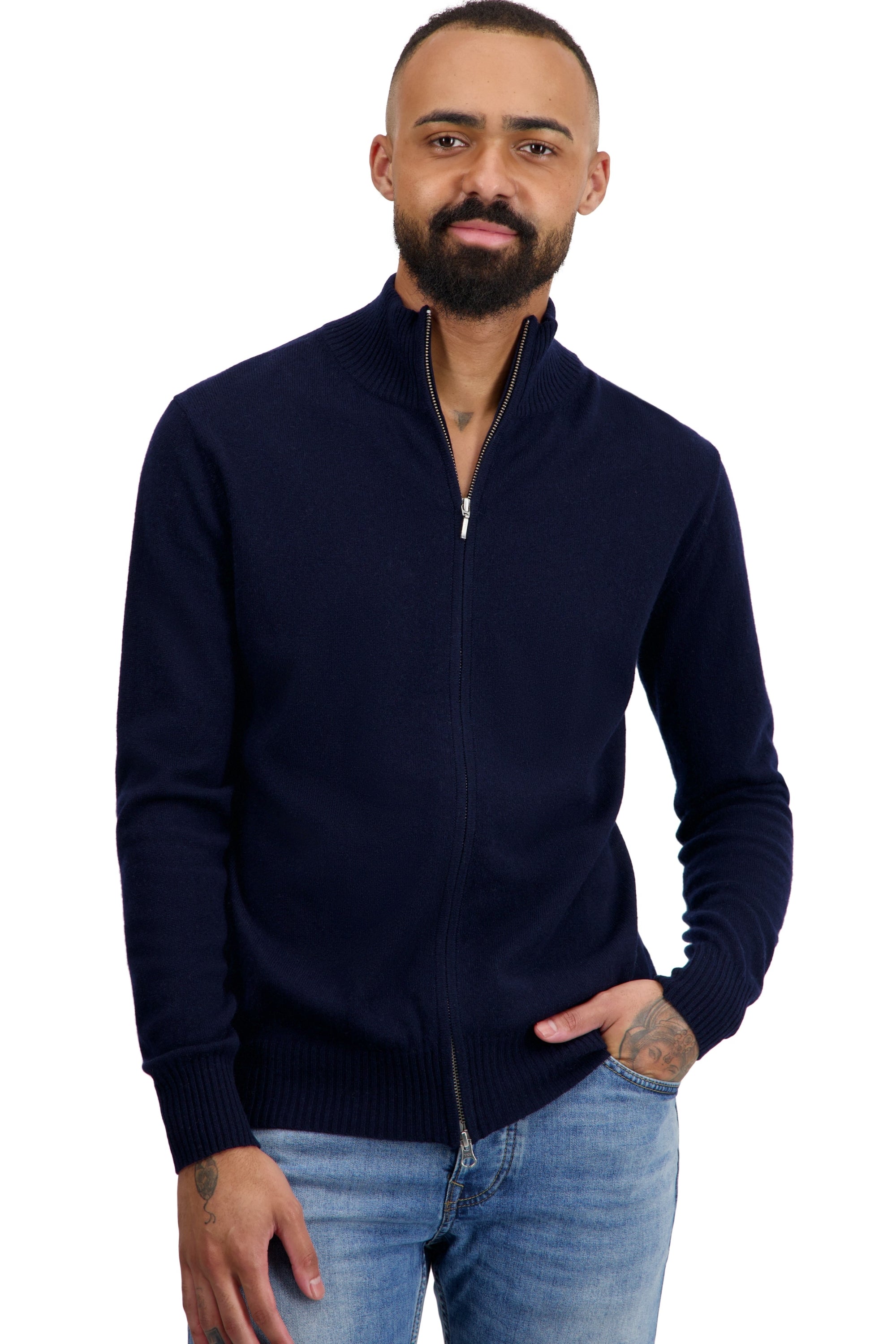 Thobias en cachemire homme - marine foncé - Mahogany