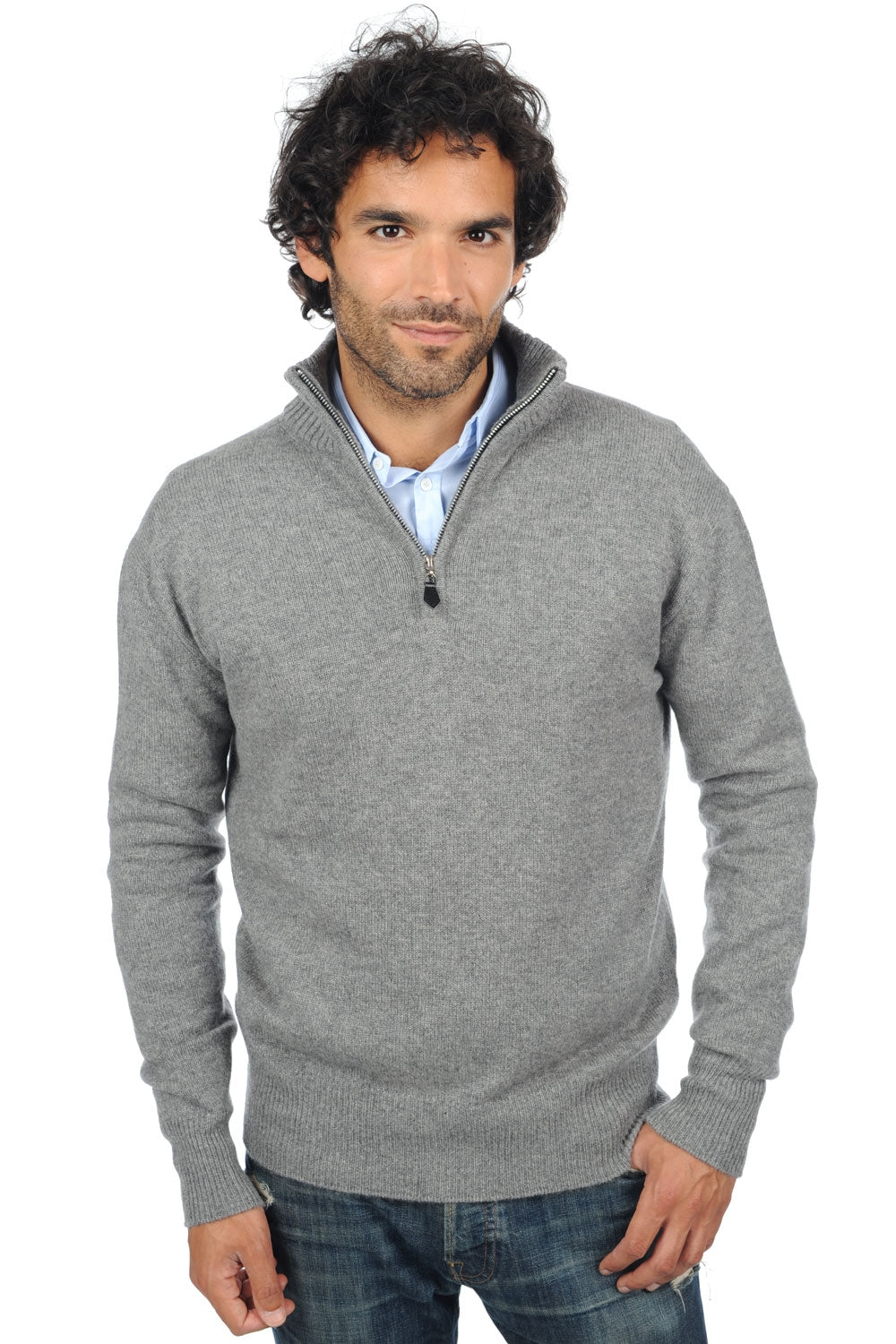 Donovan en cachemire homme - gris chiné - Mahogany