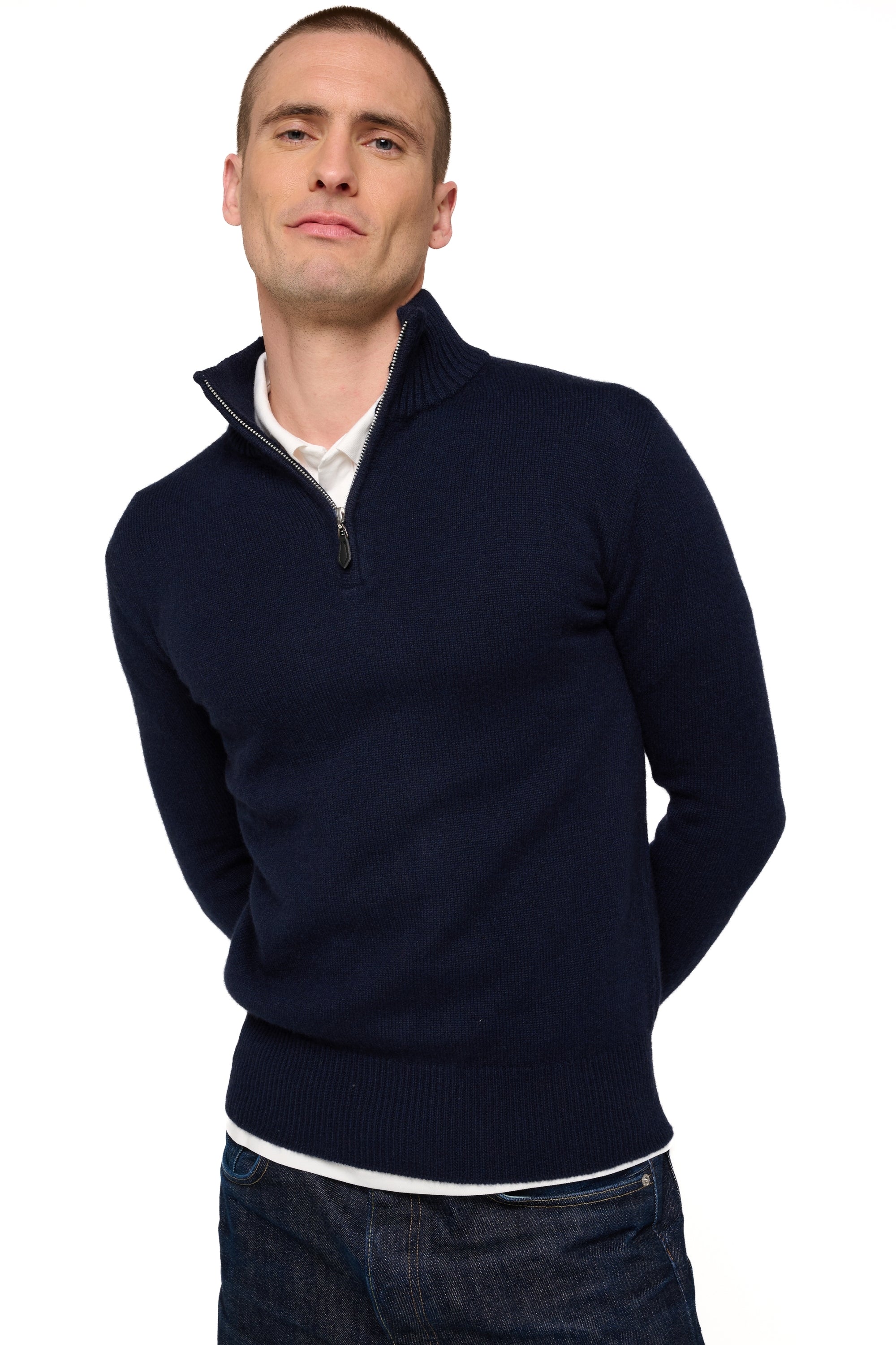 Donovan en cachemire homme - marine foncé - Mahogany