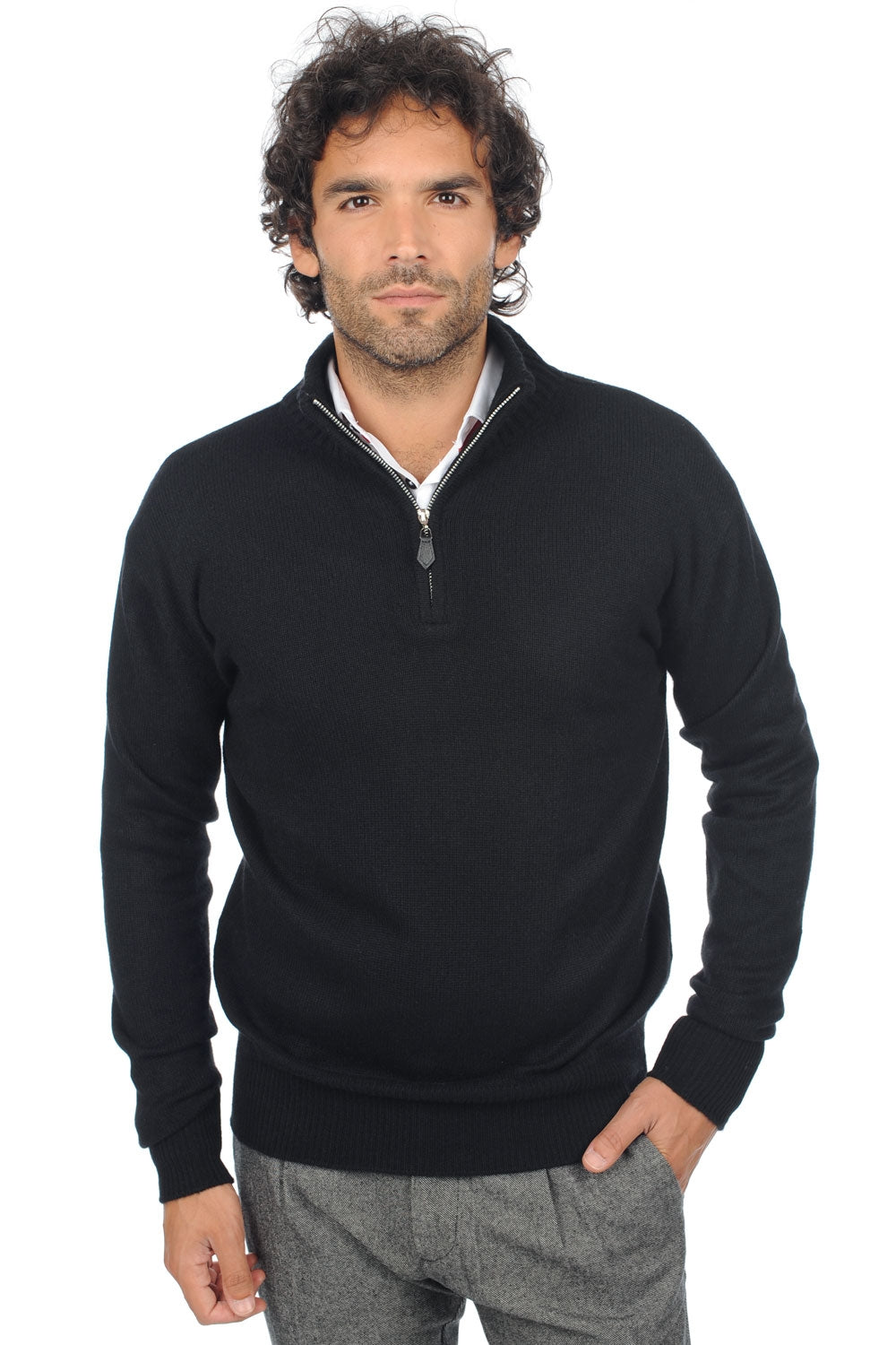 Donovan en cachemire homme - noir - Mahogany