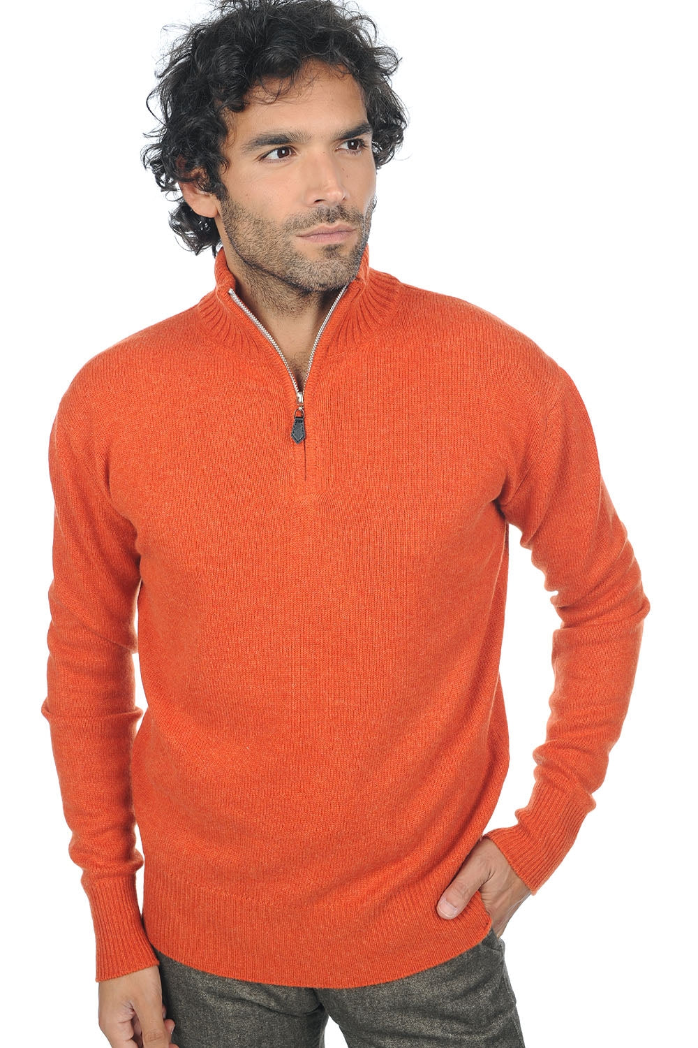 Donovan en cachemire homme - paprika - Mahogany