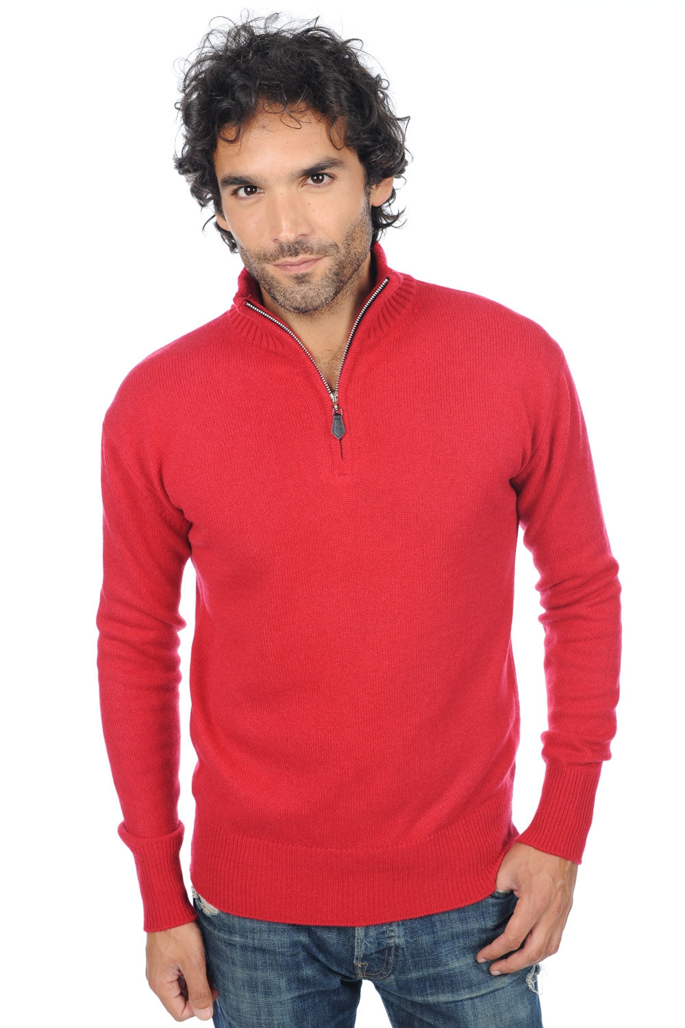 Donovan en cachemire homme - rouge velours - Mahogany