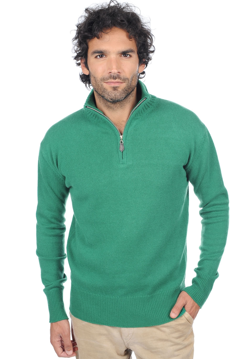 Donovan en cachemire homme - vert anglais - Mahogany