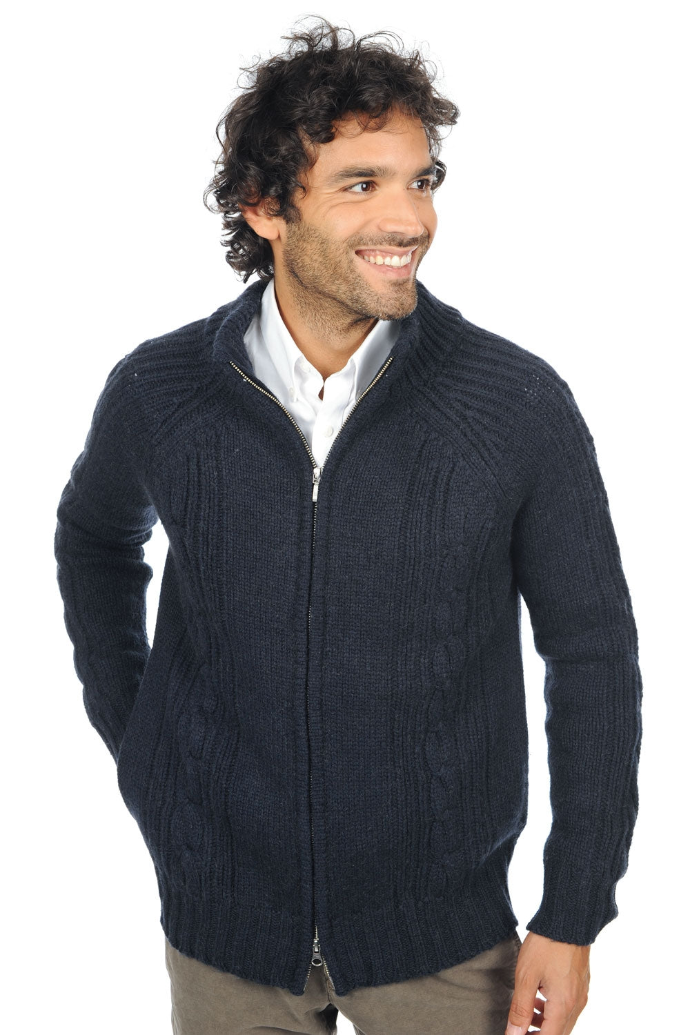 Thais en chameau homme - marine - Mahogany