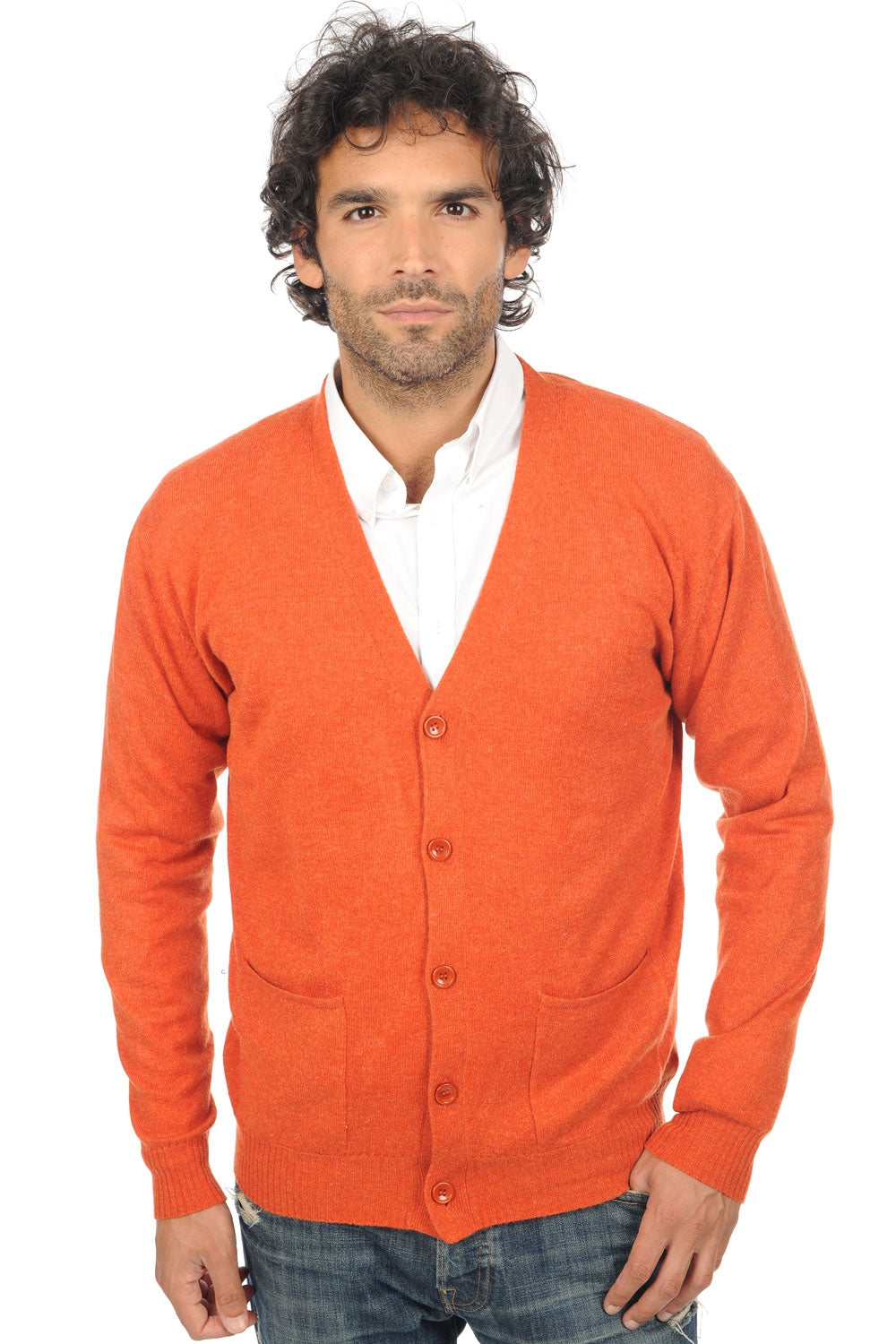 Yoni en cachemire homme - paprika - Mahogany