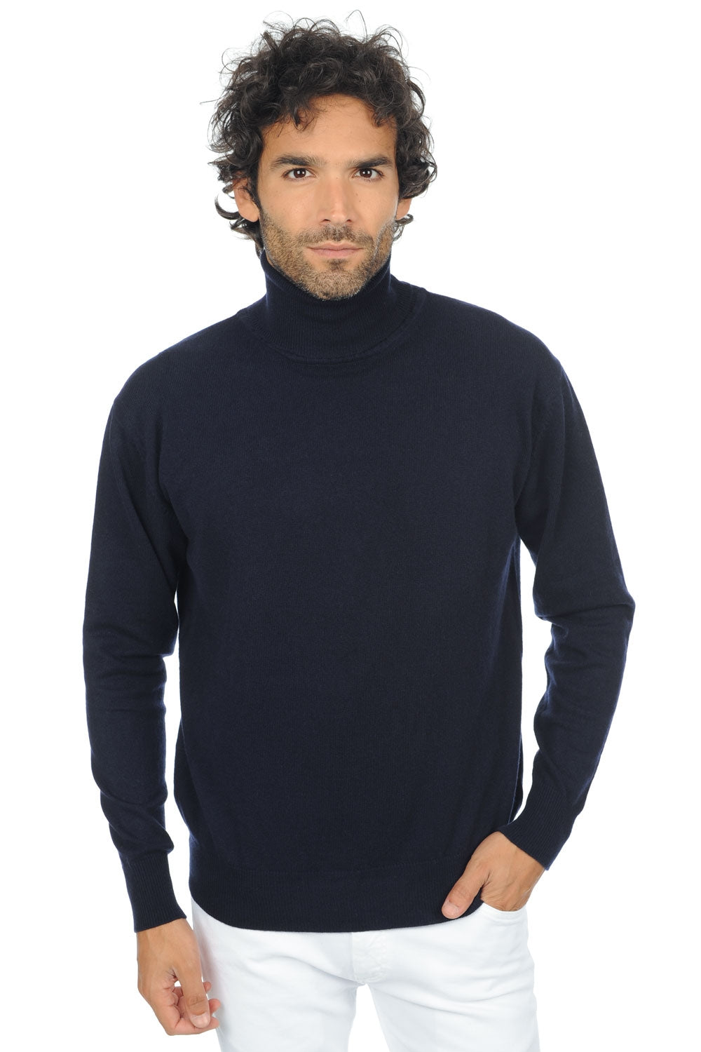 Edgar Premium en cachemire homme - premium navy - Mahogany