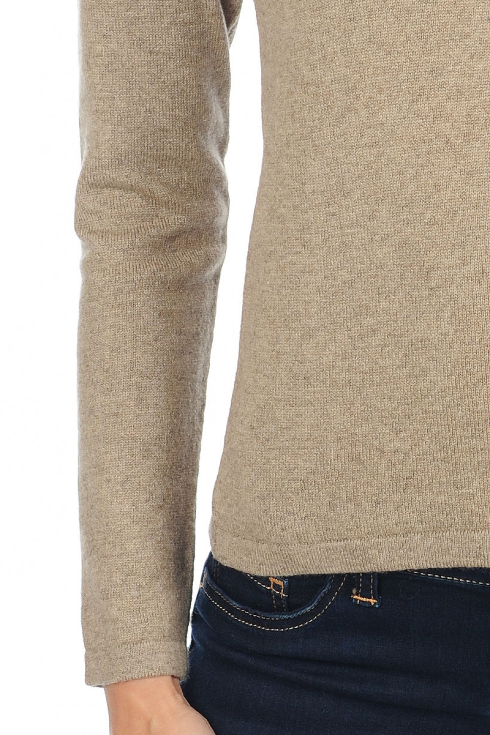 Emma Premium en cachemire femme - Vue 2 - dolma natural - Mahogany