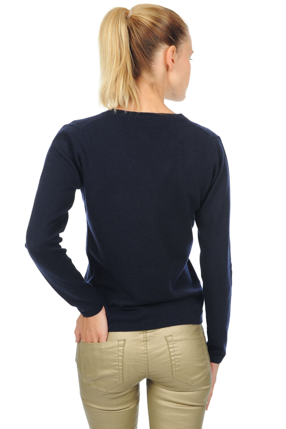 Emma Premium en cachemire femme - Vue 1 - premium navy - Mahogany