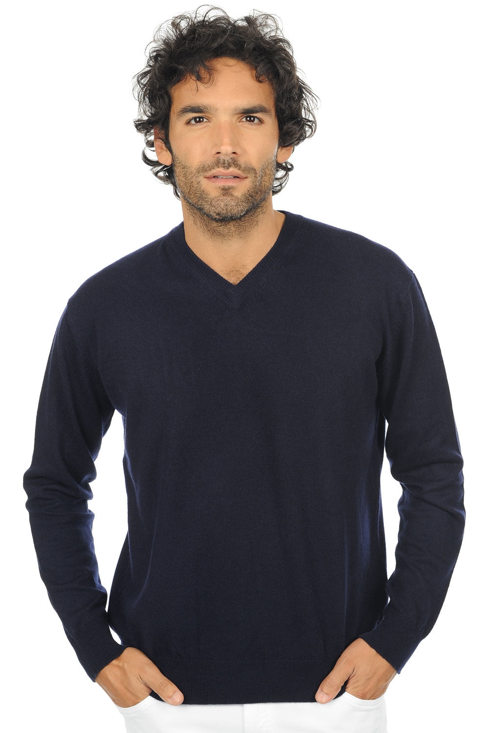 Gaspard Premium en cachemire homme - premium navy - Mahogany