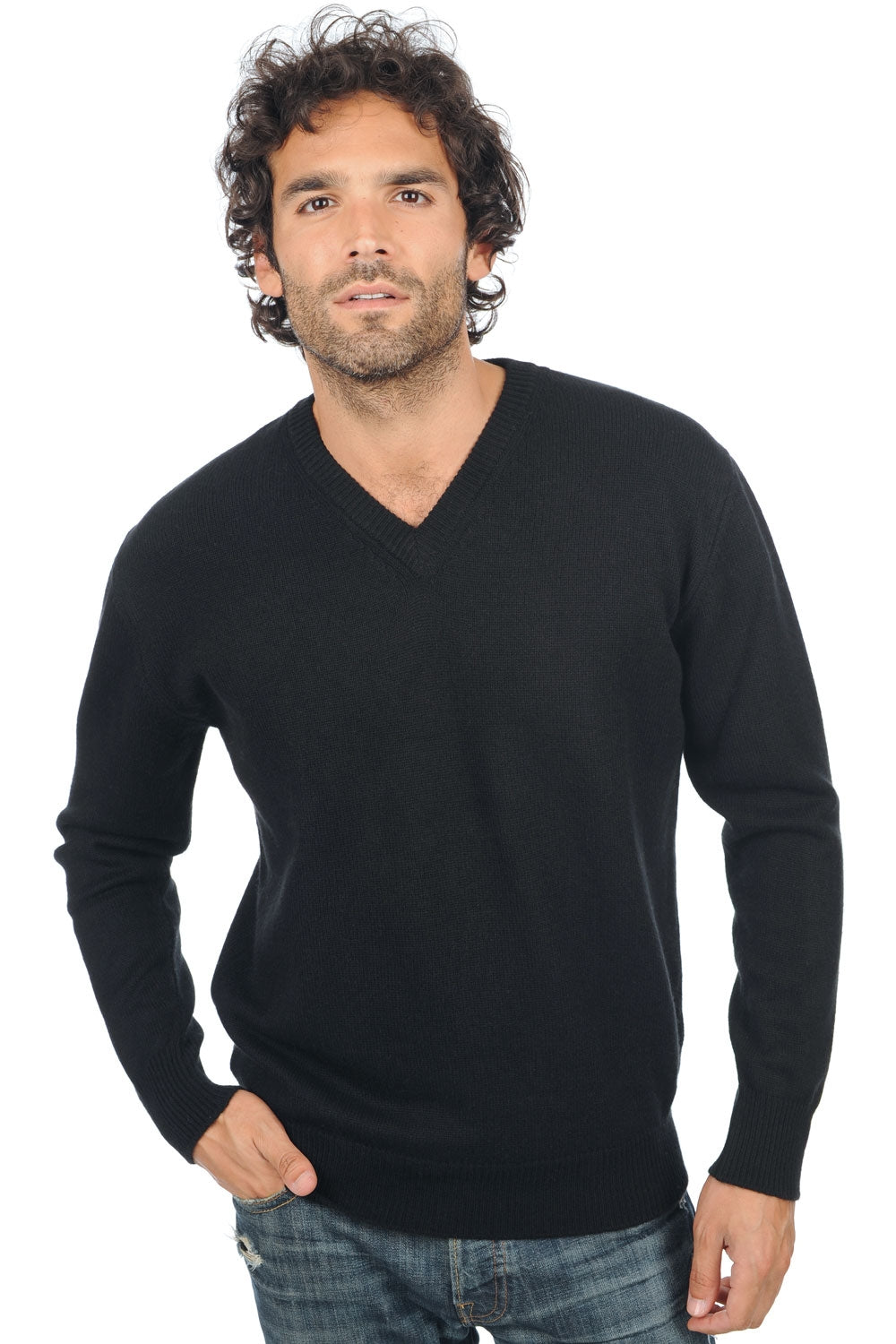 Hippolyte 4F Premium en cachemire homme - black - Mahogany