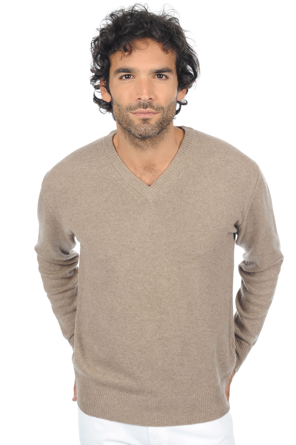 Hippolyte 4F Premium en cachemire homme - dolma natural - Mahogany