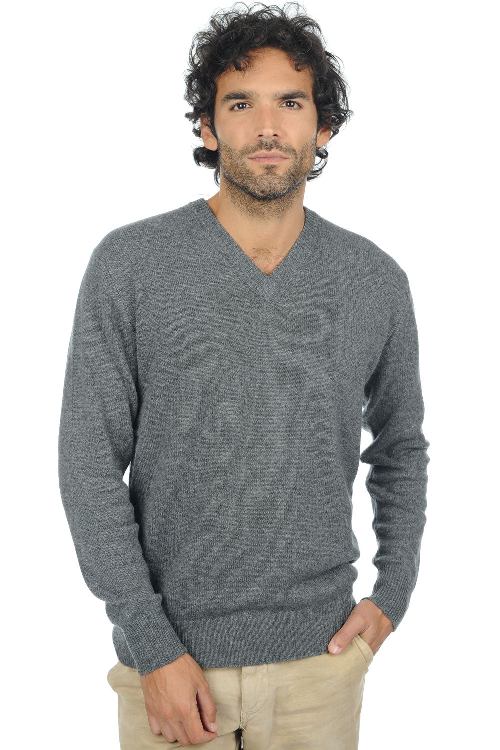 Hippolyte 4F Premium en cachemire homme - premium graphite - Mahogany