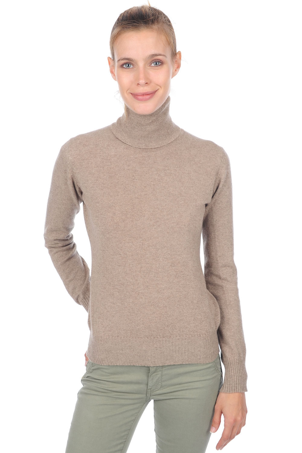 Lili Premium en cachemire femme - dolma natural - Mahogany
