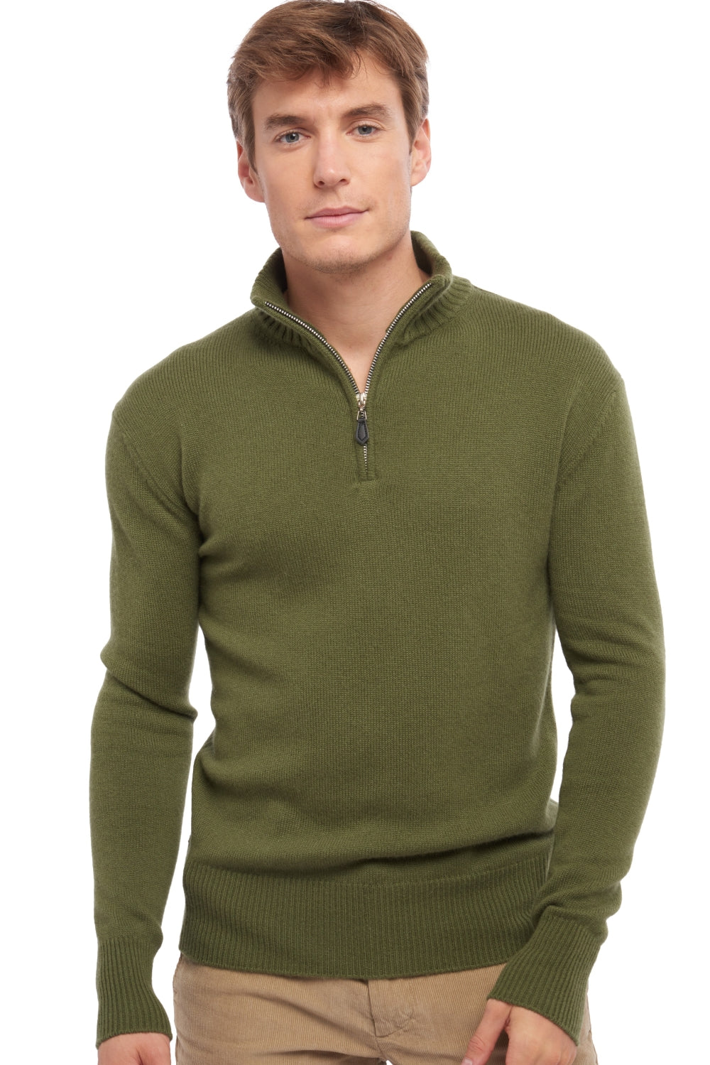 Donovan en cachemire homme - kaki - Mahogany