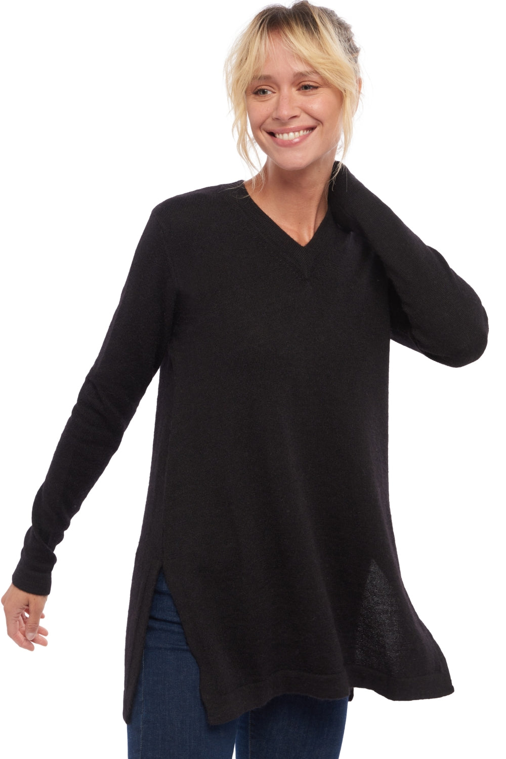 Sydney en baby alpaga femme - noir - Mahogany