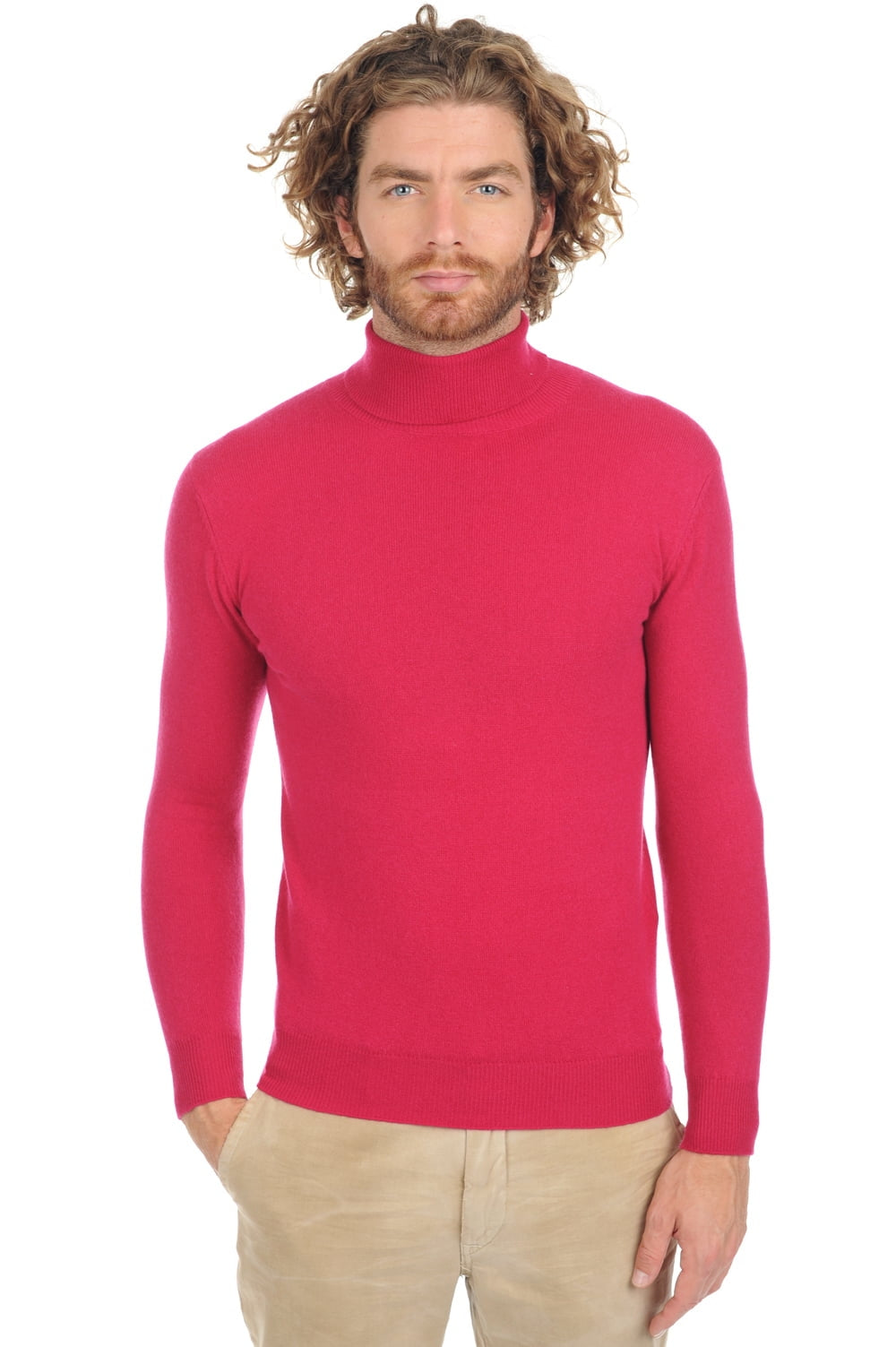 Tarry en cachemire homme - red fuschsia - Mahogany