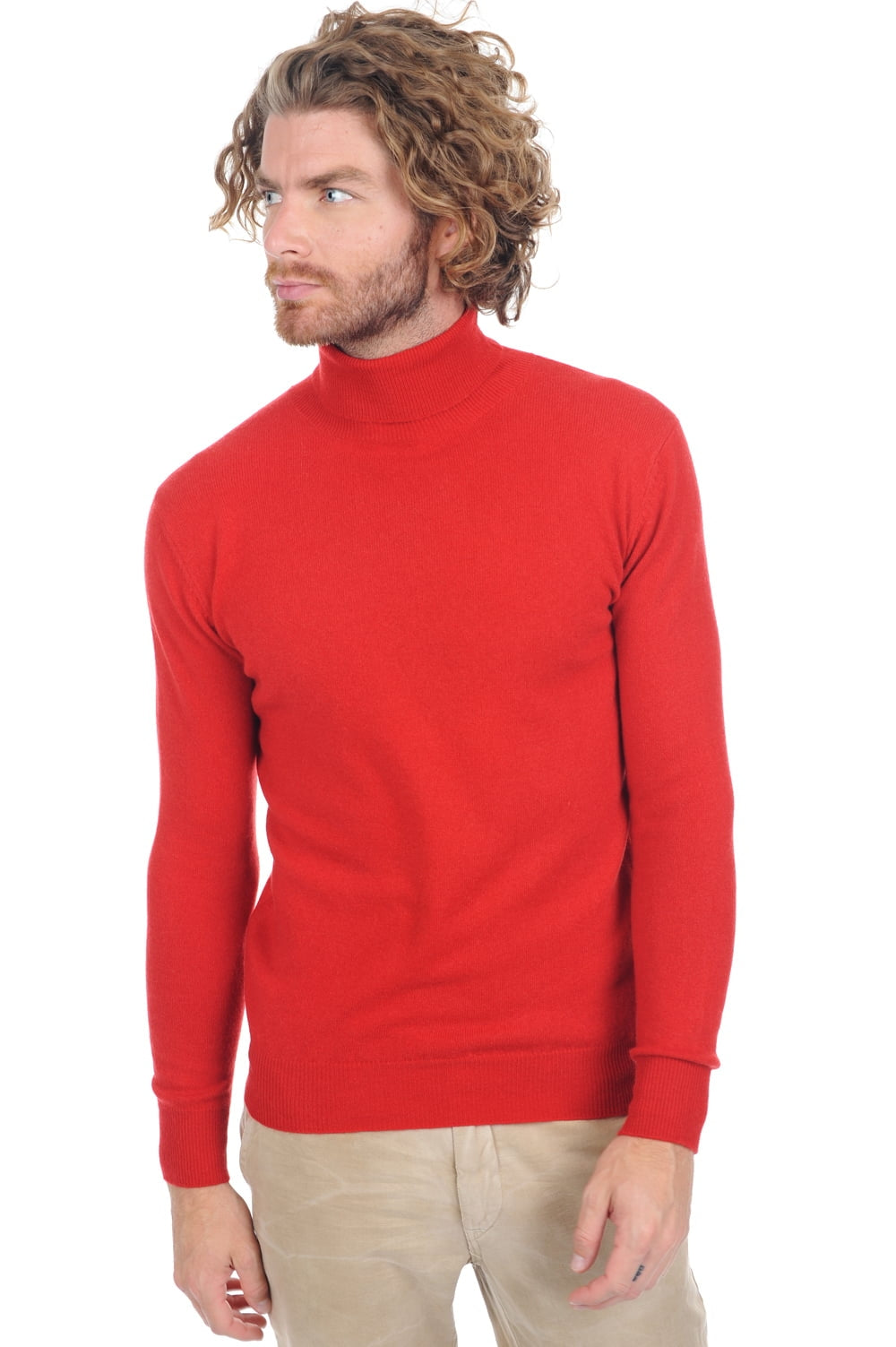 Tarry en cachemire homme - ultra red - Mahogany