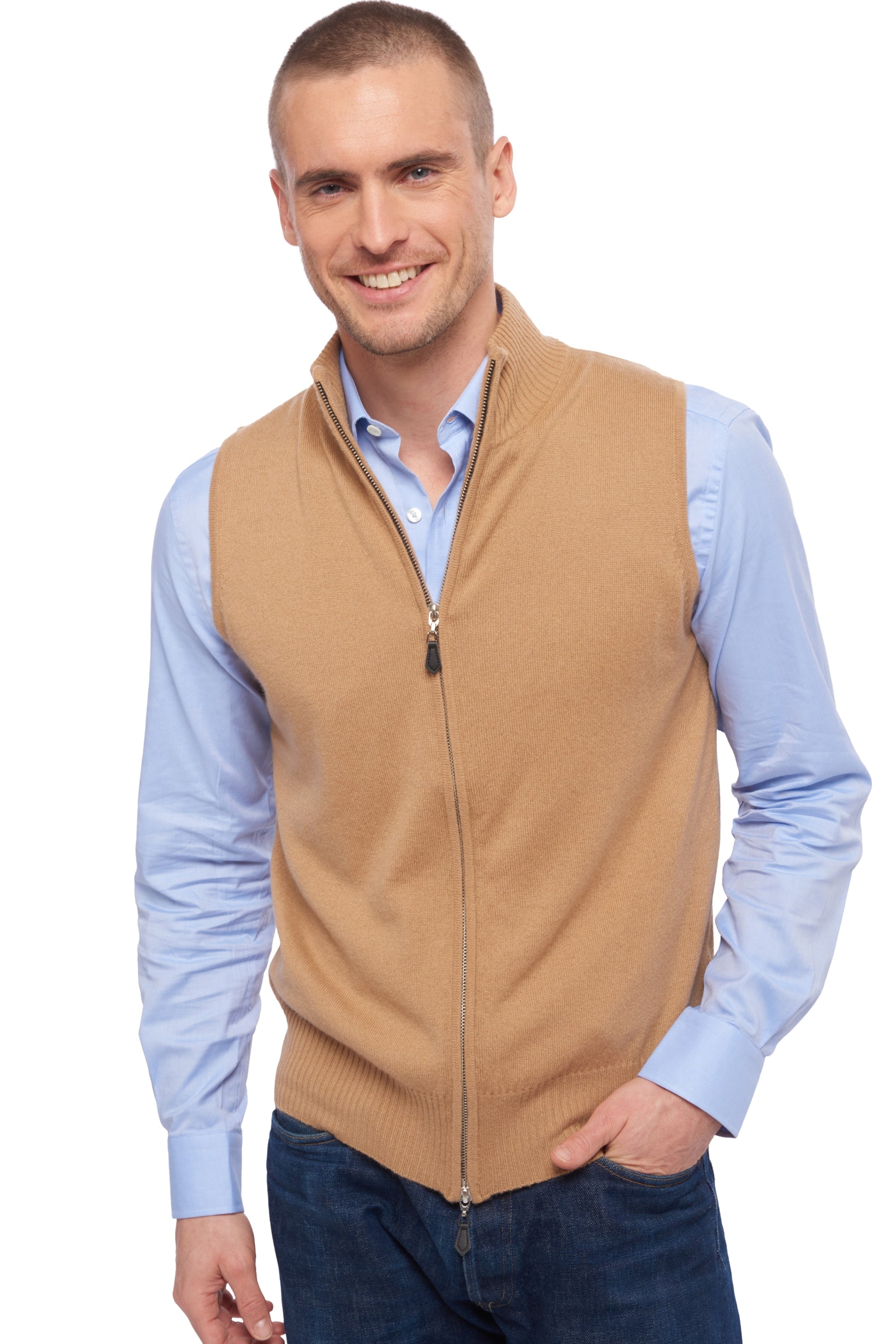 Dali en cachemire homme - camel - Mahogany