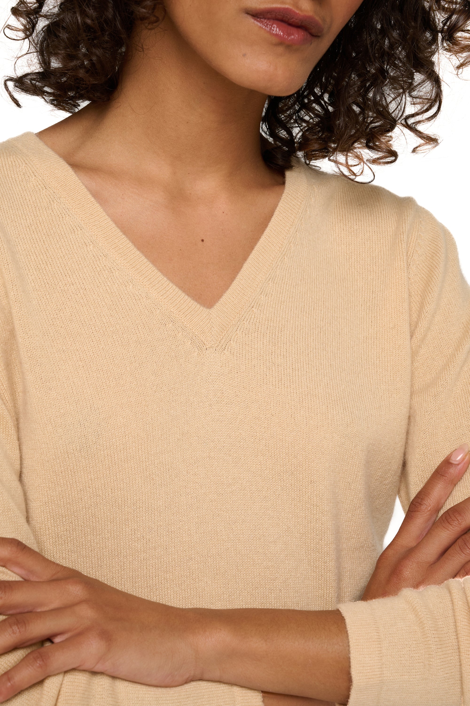 Emma en cachemire femme - Vue 1 - honey - Mahogany
