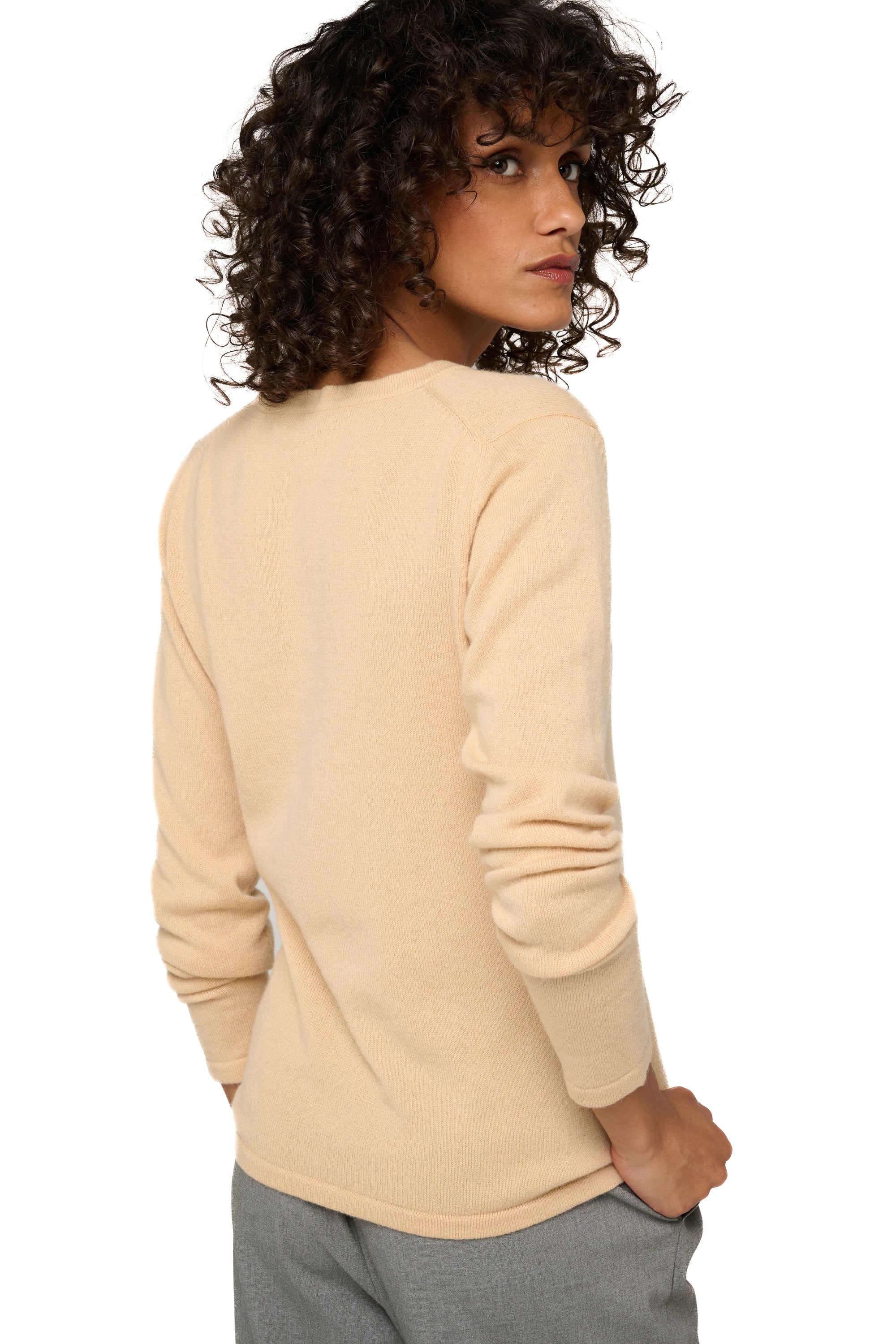 Emma en cachemire femme - Vue 2 - honey - Mahogany