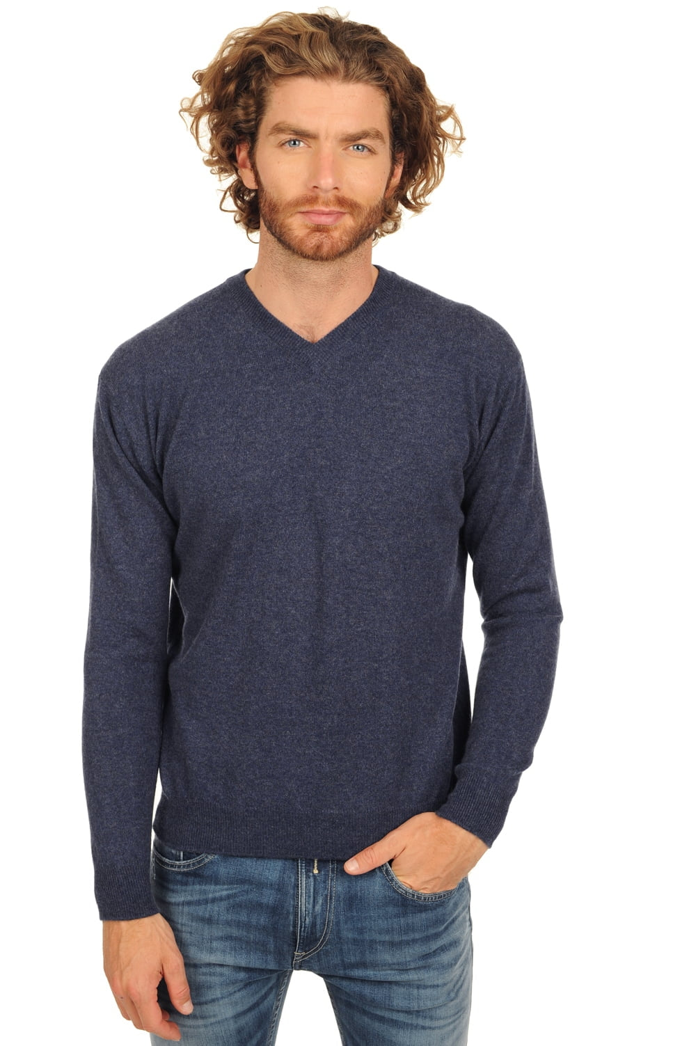 Gaspard en cachemire homme - indigo - Mahogany