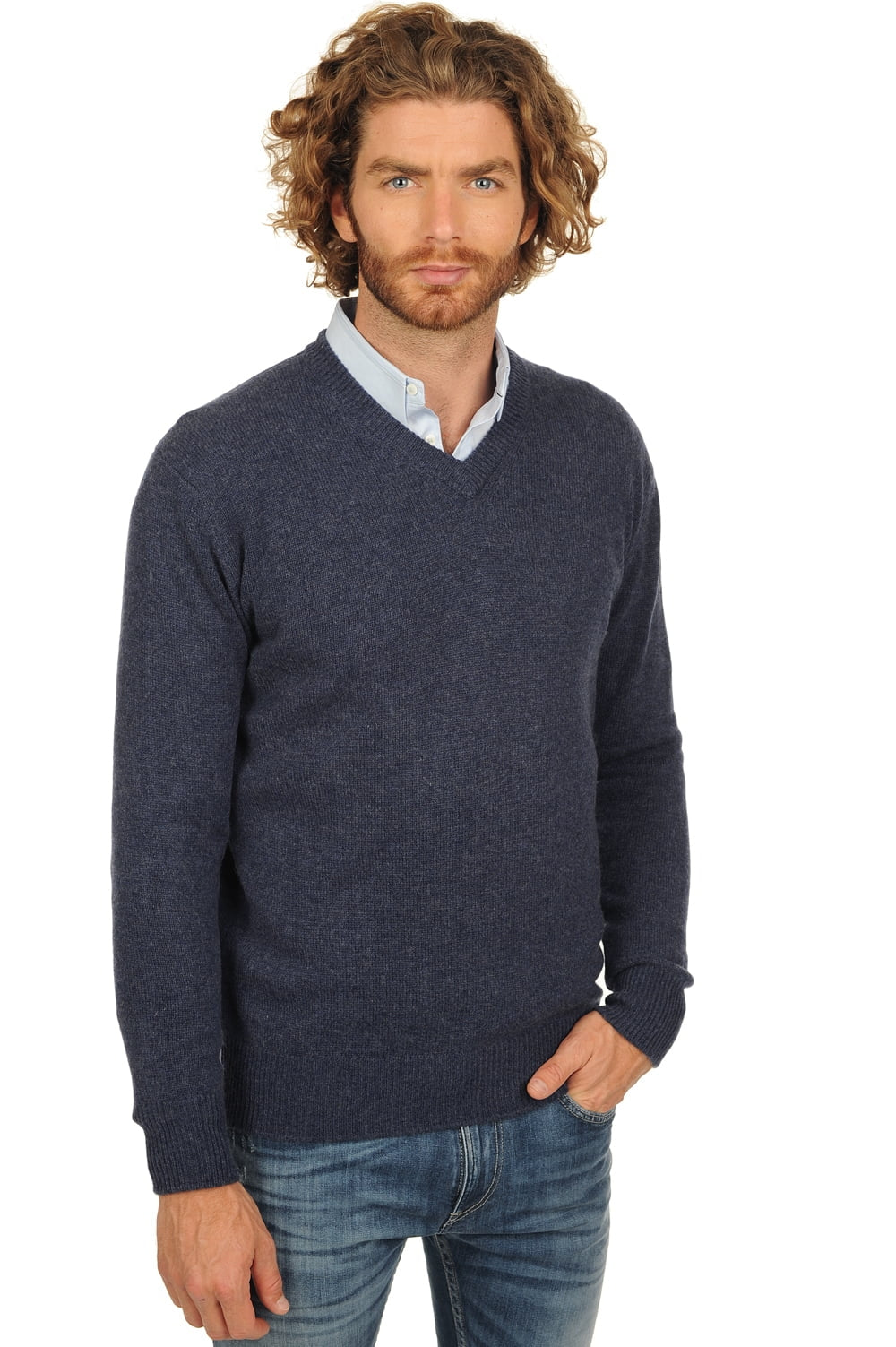 Hippolyte 4F en cachemire homme - indigo - Mahogany