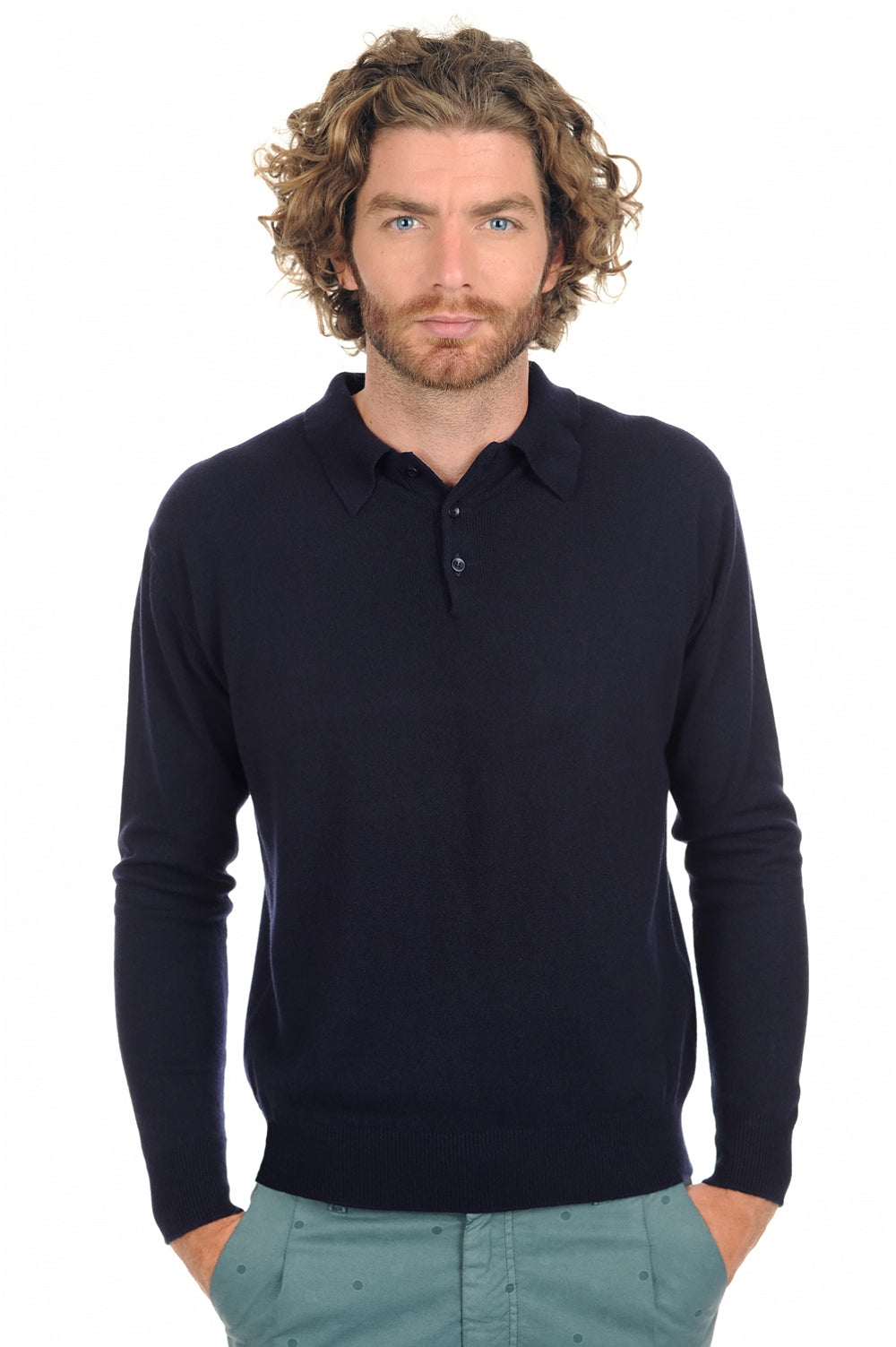 Alexandre Premium en cachemire homme - premium navy - Mahogany
