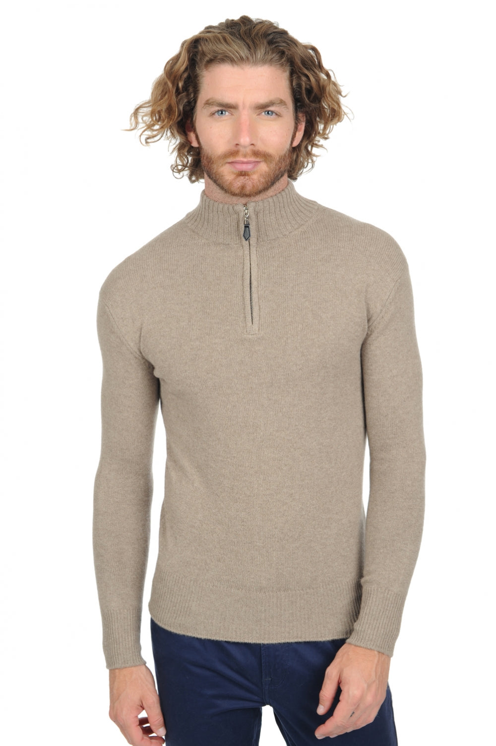 Donovan Premium en cachemire homme - dolma natural - Mahogany