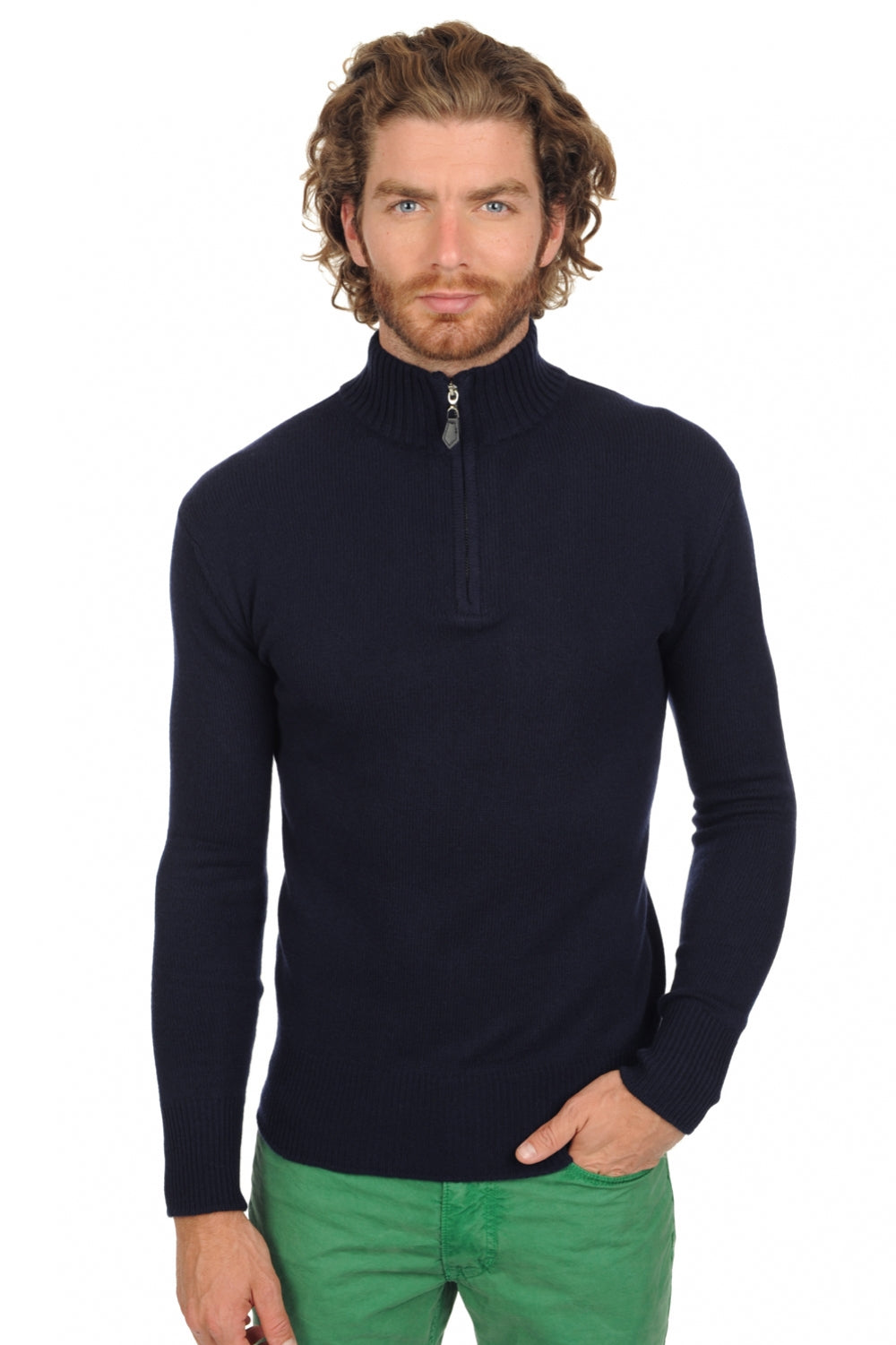 Donovan Premium en cachemire homme - premium navy - Mahogany