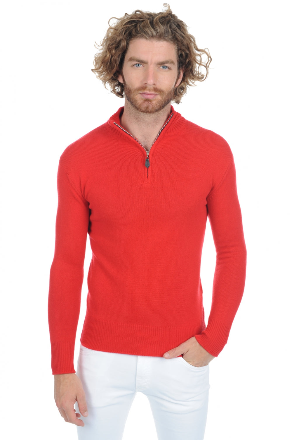 Donovan Premium en cachemire homme - rouge - Mahogany