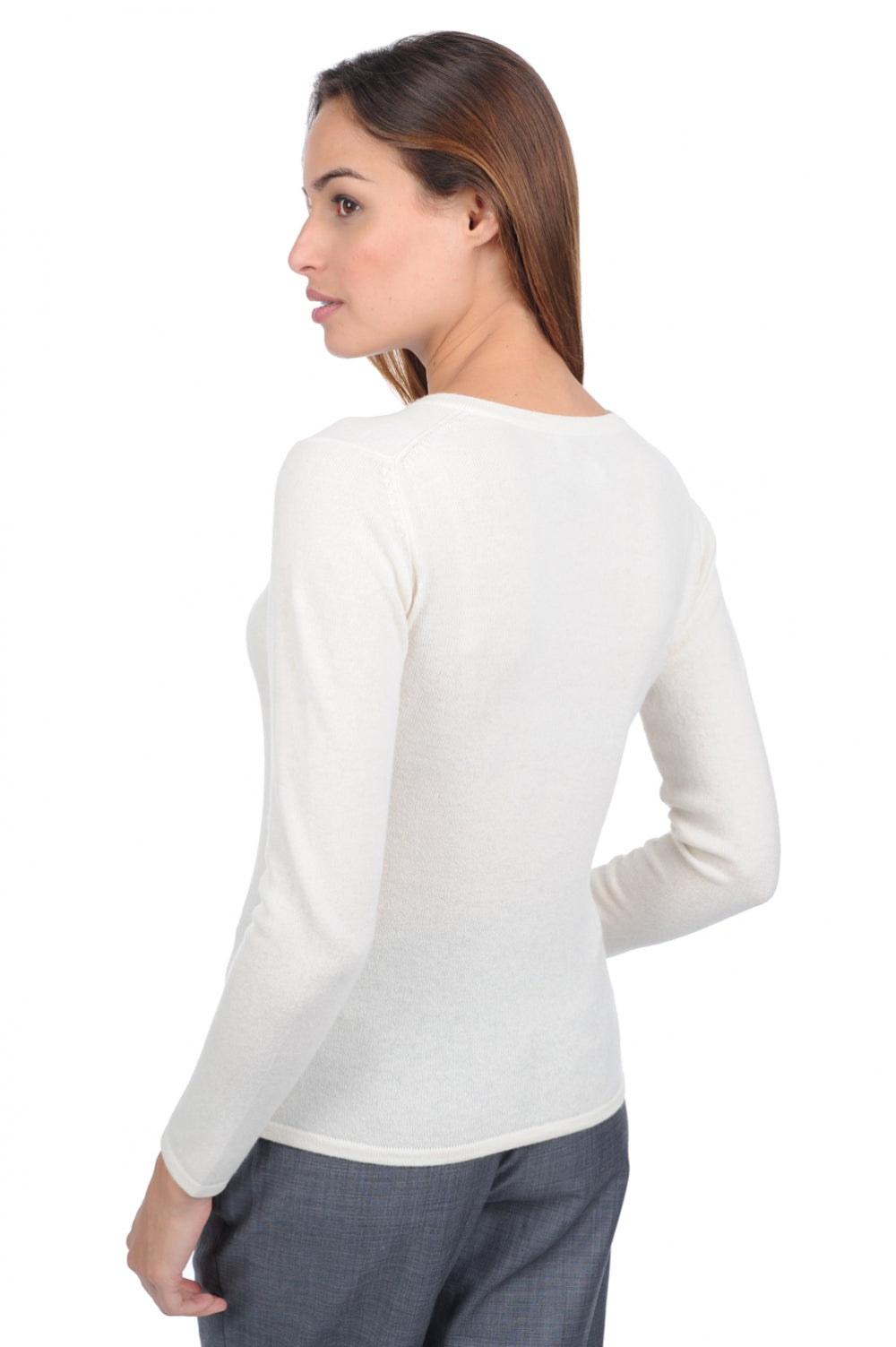 Emma Premium en cachemire femme - Vue 3 - tenzin natural - Mahogany