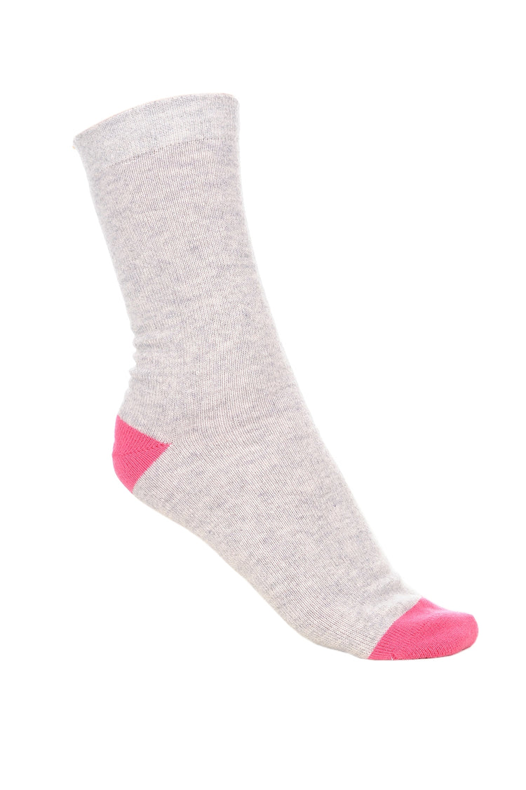 Chaussettes en cachemire & elasthanne, 88 % Cachemire / 12 % Elasthanne, femme, normale / 2 et 4 fils, tricot normal, Mahogany