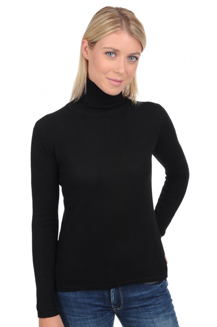 Pull en cachemire, 100 % Cachemire, femme, col col roulé, coupe ajustée, manches longues, normale / 2 et 4 fils, tricot normal, Mahogany