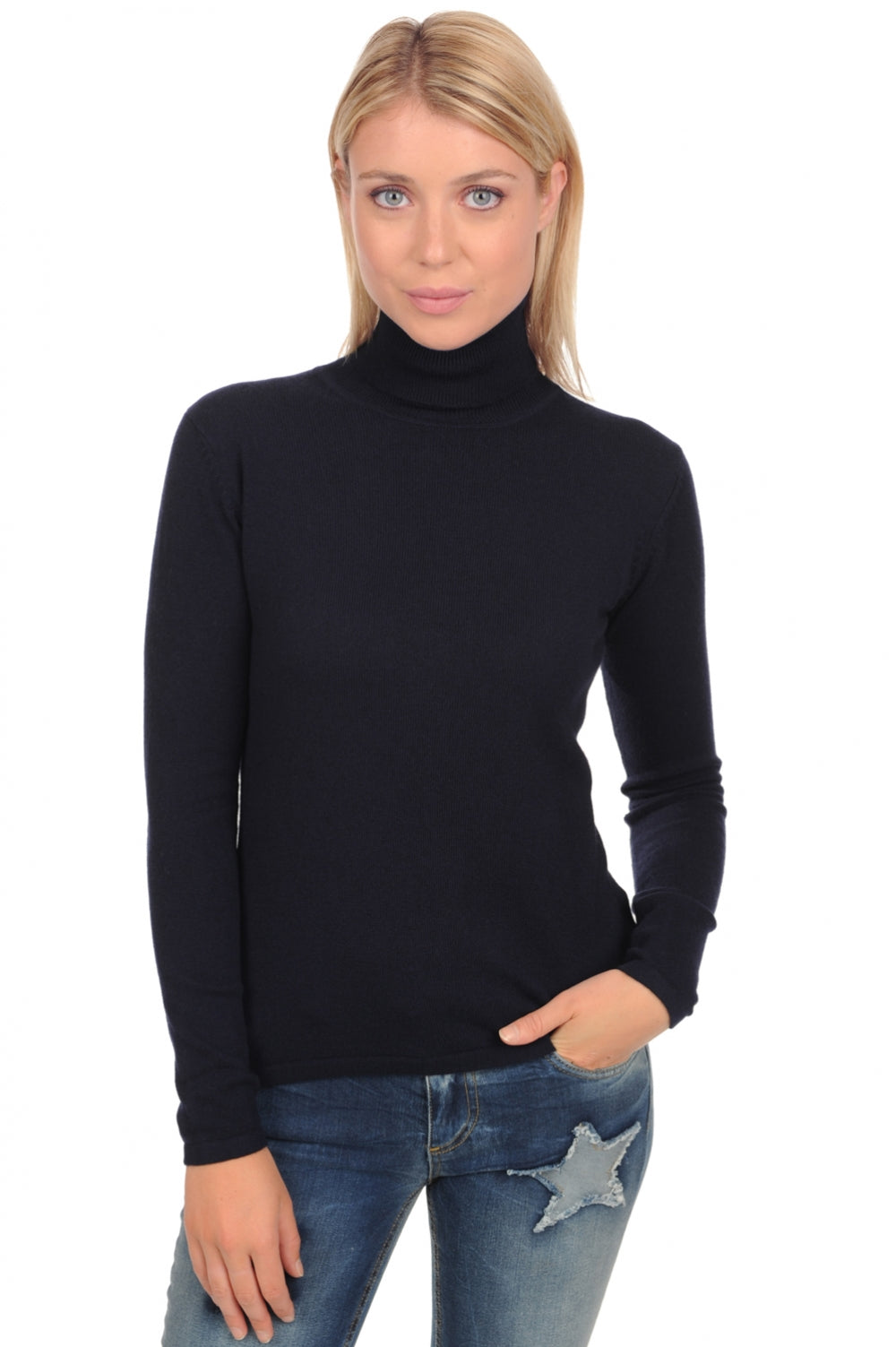 Jade Premium en cachemire femme - premium navy - Mahogany