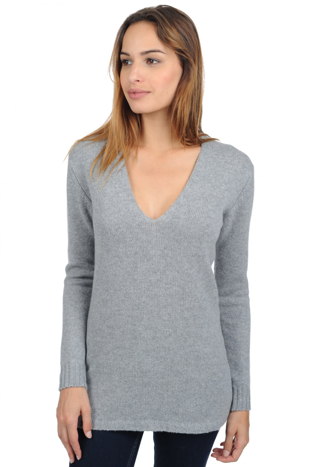 Vanessa Premium en cachemire femme - premium flanell - Mahogany