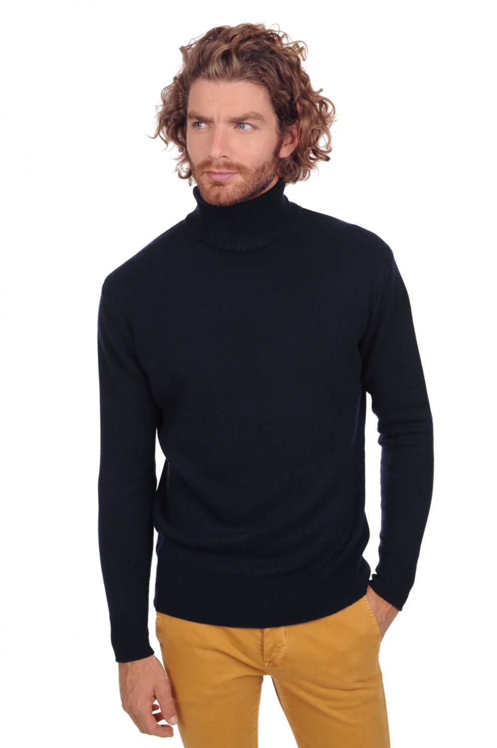 Edgar 4F Premium en cachemire homme - premium navy - Mahogany