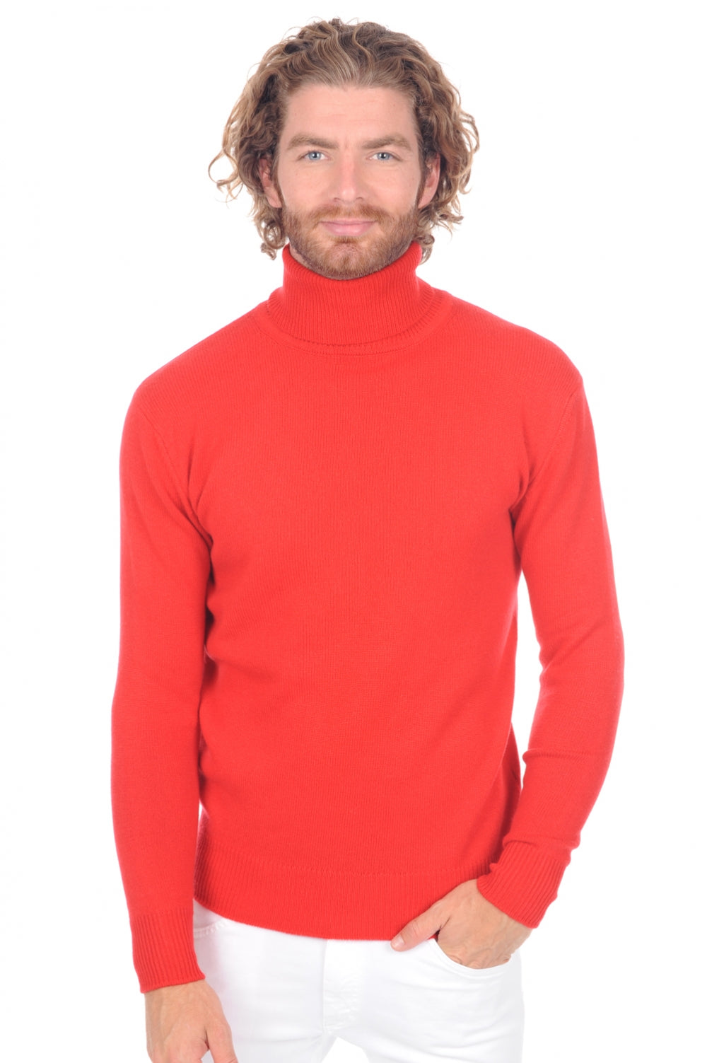 Edgar 4F Premium en cachemire homme - rouge - Mahogany