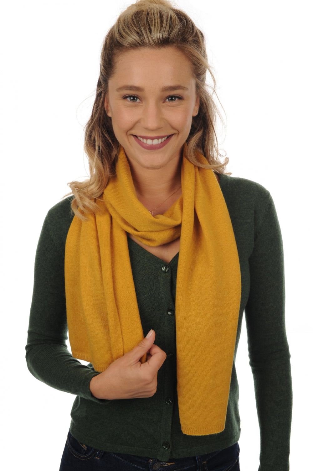 Ozone en cachemire mixte - moutarde - Mahogany