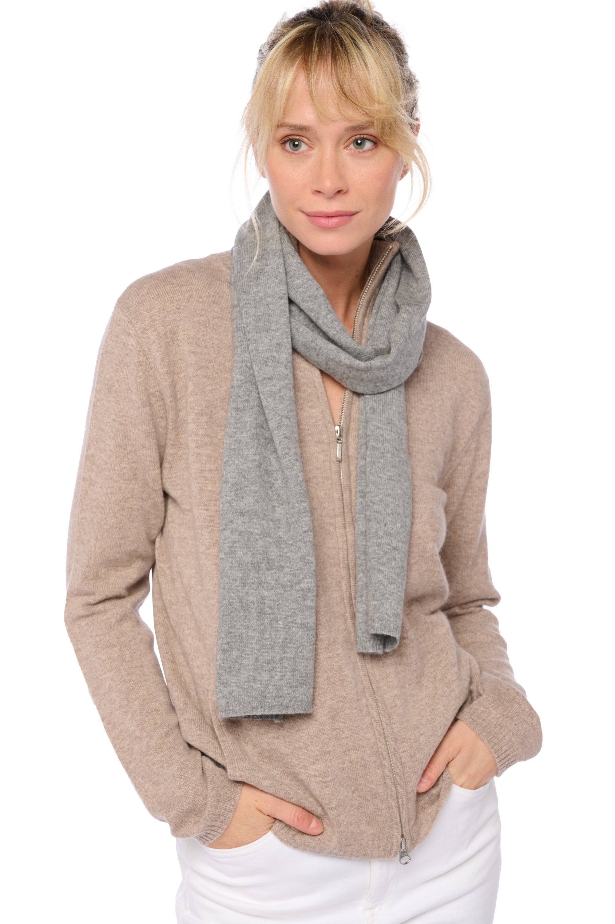 Ozone en cachemire mixte - gris chiné - Mahogany