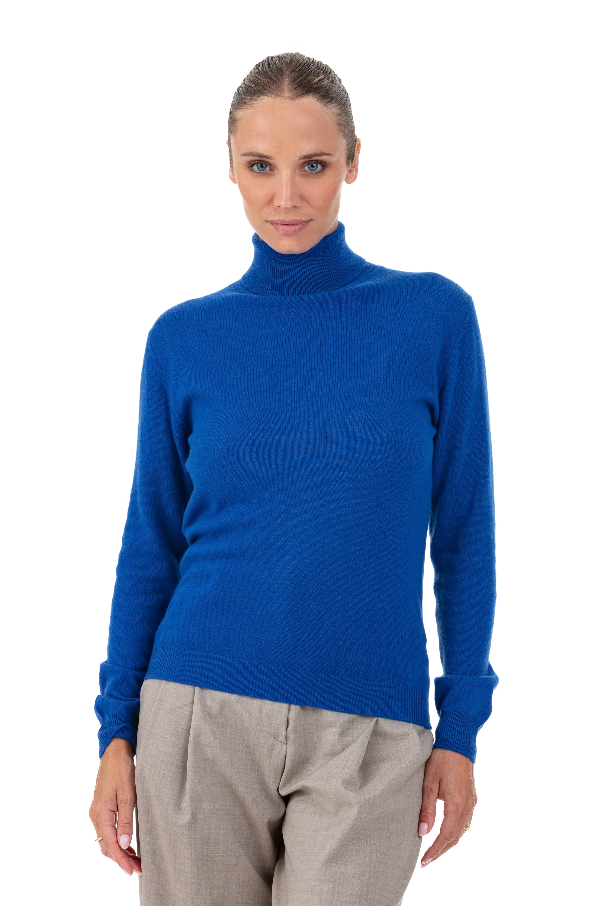 Tale en cachemire femme - bleu lapis - Mahogany