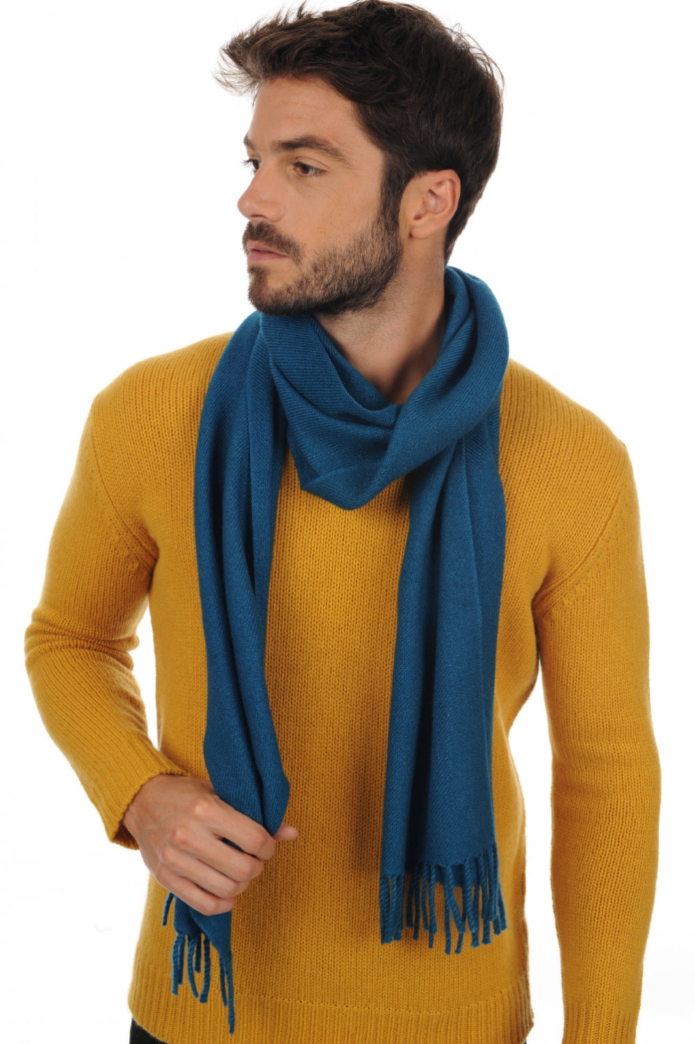 Zak200 en cachemire homme - bleu canard - Mahogany