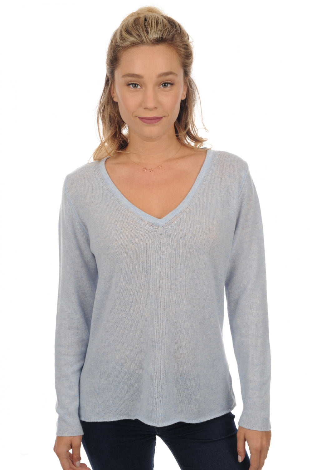 Flavie en cachemire femme - arctic - Mahogany